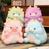 Cute Macaron Doll Dragon Pig Series Plush Doll Zodiac Dragon Gift Birthday Gift Dragon Year Doll