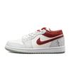 Air Jordan 1 Skateboard Shoes Abrasion Resistant Abrasion Resistant Low Top Vintage Basketball Shoes Unisex 553558-133(Team1098-)