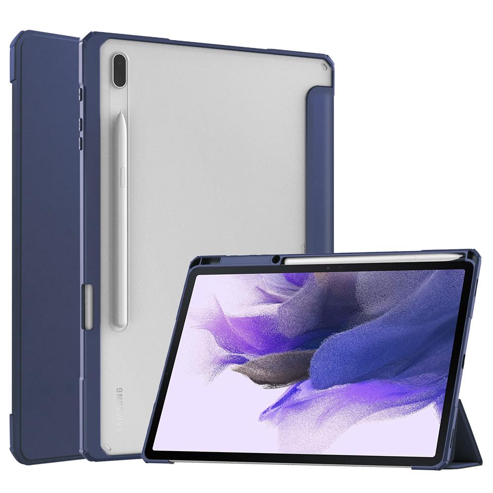 

Чехол для Samsung Tab S7 S8 S9 S10 FE Plus 13,1 дюйма Магнитная Smart-обложка для Tab A9 8.7 Plus 11 A8 S6 Lite Держатель для стилуса Funda A9 8.7 inch тёмно-синий