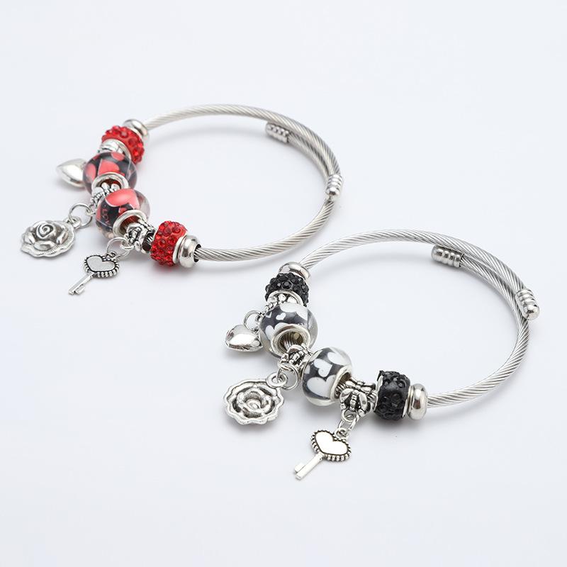 Adjustable Fashion Women's Steel Wire Bracelet Classic Design Popular Jewelry