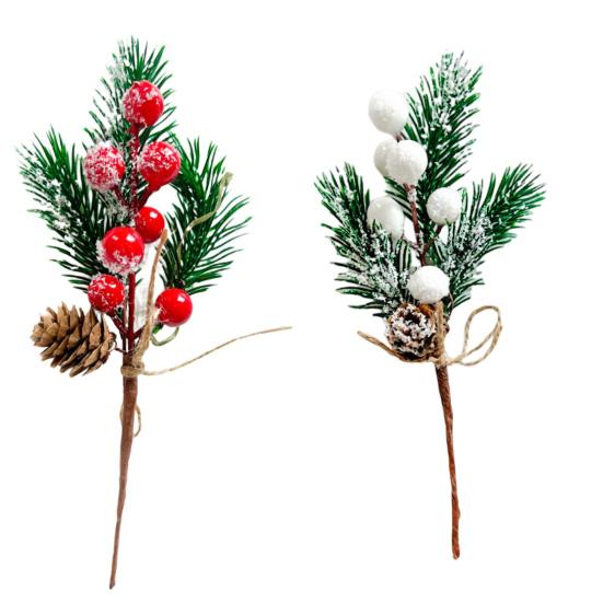 Roter Beerenzweig Realistisch Exquisit Festival-Requisiten PVC Weihnachten Roter Beerenkranz Foto-Requisite