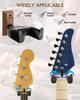 STRICH Guitar Hanger Wall with Suitable for and More of Hooks, Mount, Auto-Locking, Screws, Guitars, Basses, Ukuleles, (Set 2)