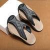 2024 Summer New Home Leisure Leather Slippers Massage Sole Men's Beach Shoes Daily Men's Park Walking Shoes Classic Brown