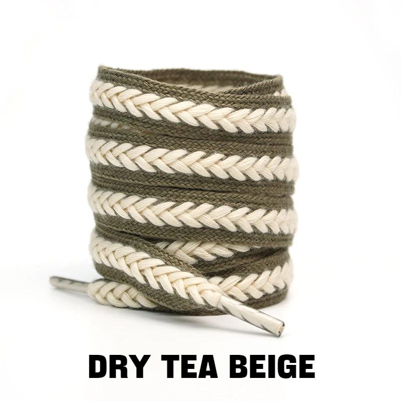 1Pair Brand Cotton Laces for Shoes Wheat Shoelaces 1.5cm Widen Sneakers Flat Shoelace 100/120/140/160CM Rope Shoelaces