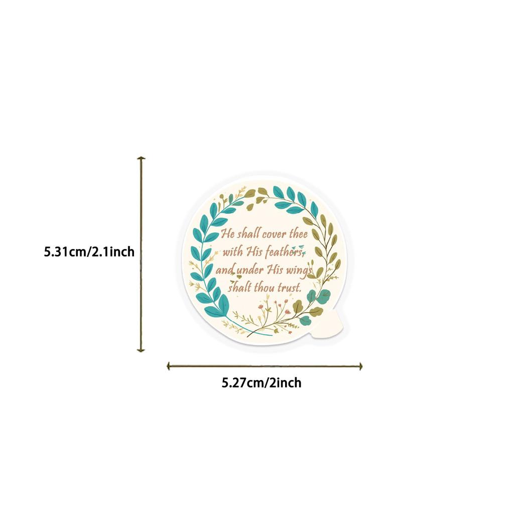 50 Pieces Cartoon Inspirational Phrase Sticker Pack - Waterproof Clear PET Decals for Journal, Guitar & Notebook Decoration