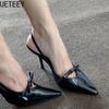 2026 Summer High Heel Women Sandals Fashion Butterfly-knot Dress Singbacks Pumps Elegant Party Wedding Female Shoes