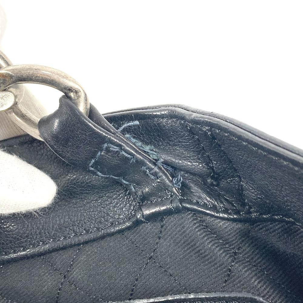 CHANEL CC CC Mark logo Tote Bag Chain Bag Shoulder Bag Pony-Hair Black