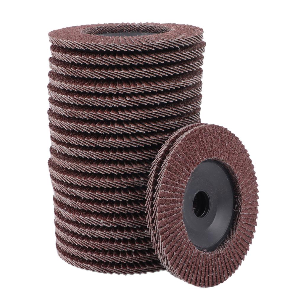 20PCS Sandpaper Flap Discs 80 Grit 100x16mm Flat Flap Discs Abrasive Grinding Wheel