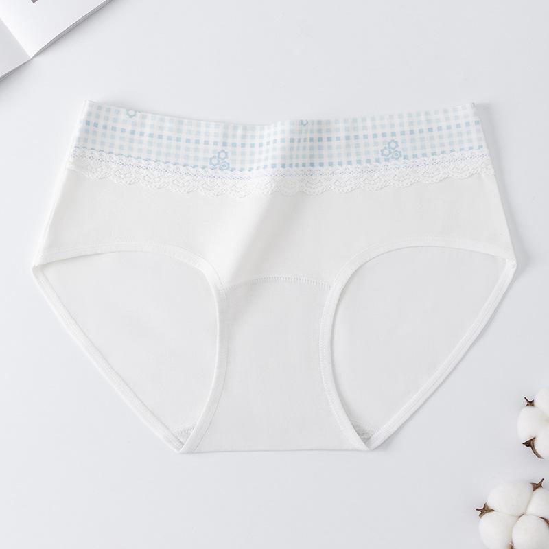 Большие размеры Девочки Весна и Осень Хлопок Качество 10A Антибактериальный Хлопок Удлиненная Промежность Треугольные Трусы L