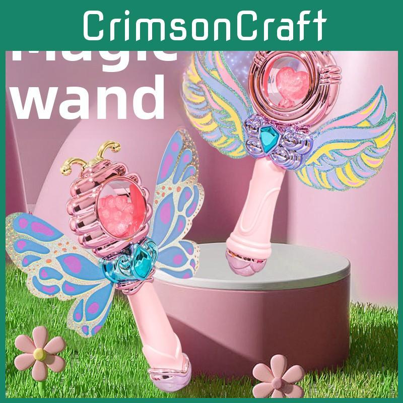 Vílí hůlka s křídly pro dívky Svítící ve tmě Princeznovský dárek pro děti