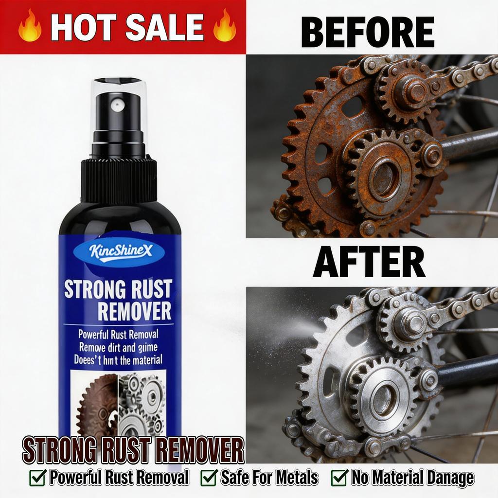 Car Rust Remover Derusting Spray Auto Exhaust Pipe Wheel Hub Care Clean Metal Iron Powder Stain Removal Agent Quick Acting