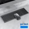 Rechargeable Silent Wireless Bluetooth Keyboard & Mouse Set for iPad, Laptop, and Desktop.