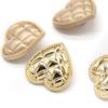 DIY Vintage Gold Heart Clothing Accesories Decorative Buttons Sewing Material Metal Shank Buttons