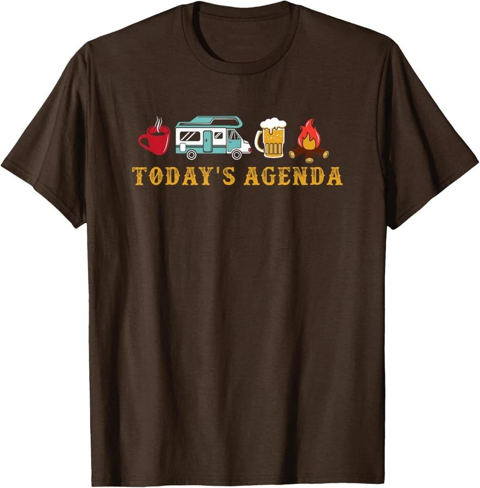 Motorhome RV Camper RV Camping Lover Agenda T-Shirt S