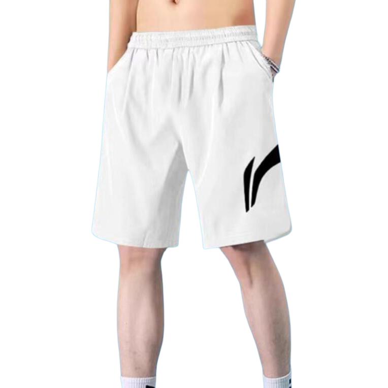 Li-Ning Loose Running Sports Basketball Casual Shorts Men Shorts White YKSU157-1