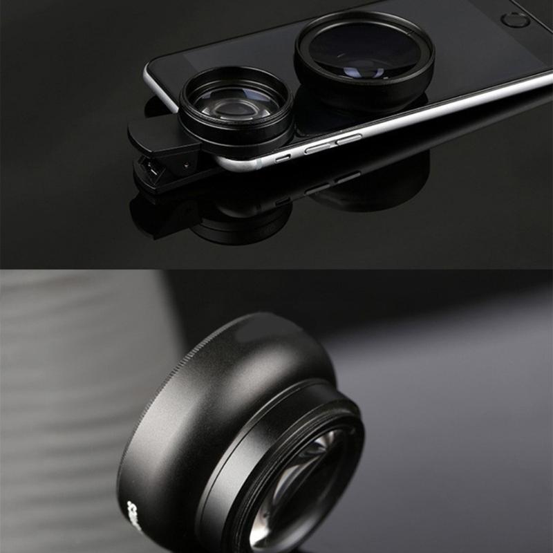 Adjustable Phone Camera Lens 0.45x Very Wide Angle Macro Photography Attachment Upgrades for Travel Outdoor Shoot