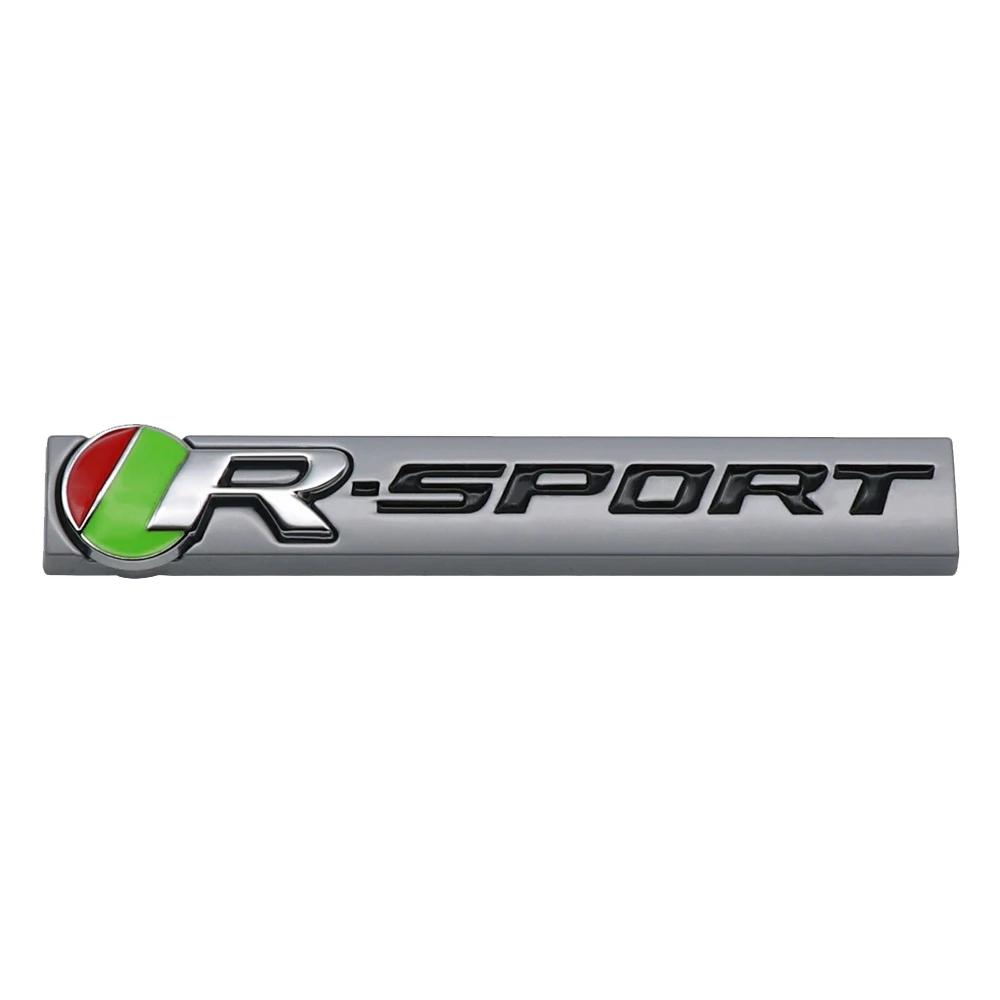 3D Логотип R-sport для автомобиля Эмблема передней решетки Эмблема бокового крыла Значок багажника Наклейка для E-Pace F-Type XE I-Pace XF F-Pace SType XJ XK