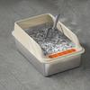 Extra Large Stainless Steel Cat Litter Box - Leak-Proof & Non-Stick Interior with Lid,Easy Clean Rectangular Pan for Indoor Cats