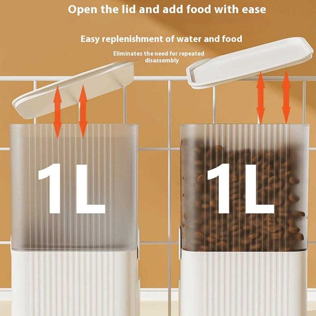 2x Hanging Automatic Cat Feeder And Water Dispenser For Ferrets And Rabbits Rabbit Feeders For Cages