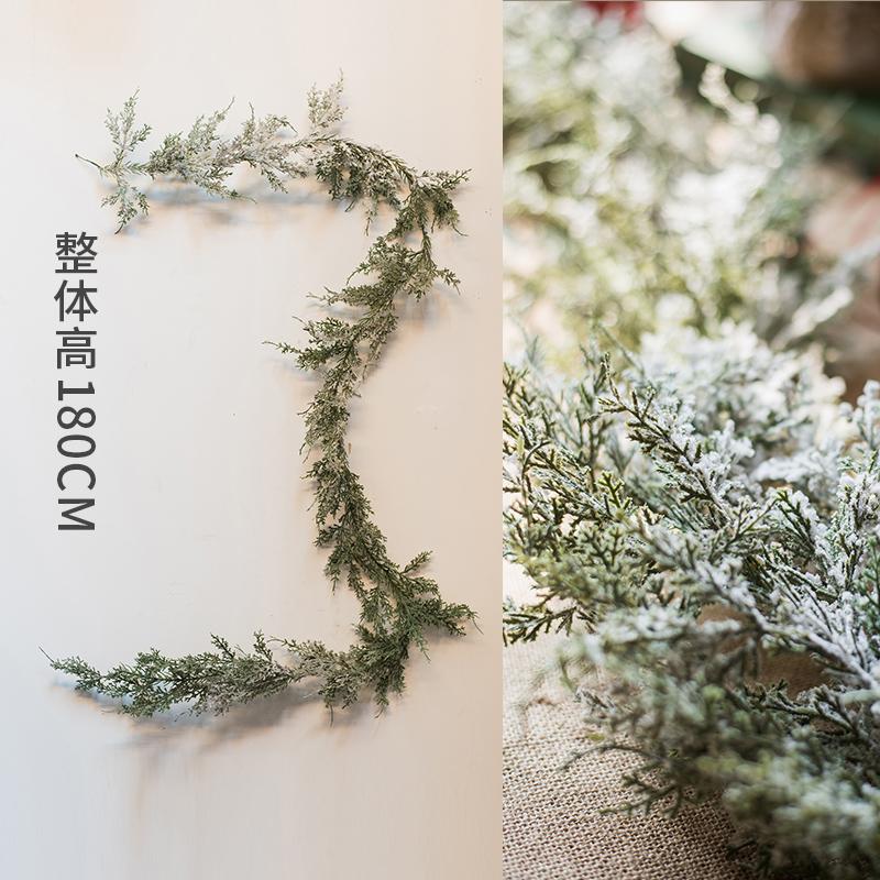 Artificial Christmas vine hanging flowers for wall decoration rattan fake plants leaves garland romantic wedding home decoration