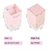 Fashion Cute Flip Necklace Box Romantic Dustproof Rotating Rose Box Automatic Plastic Necklace Storage Case Birthday