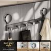 Suction Cup Door Hook Organizer With Strong Adhesive For Home Storage And Hanging Clothes