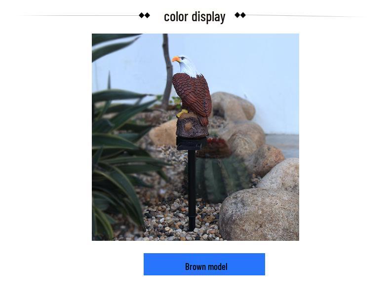 Solar Silicone Eagle Garden Landscape Light