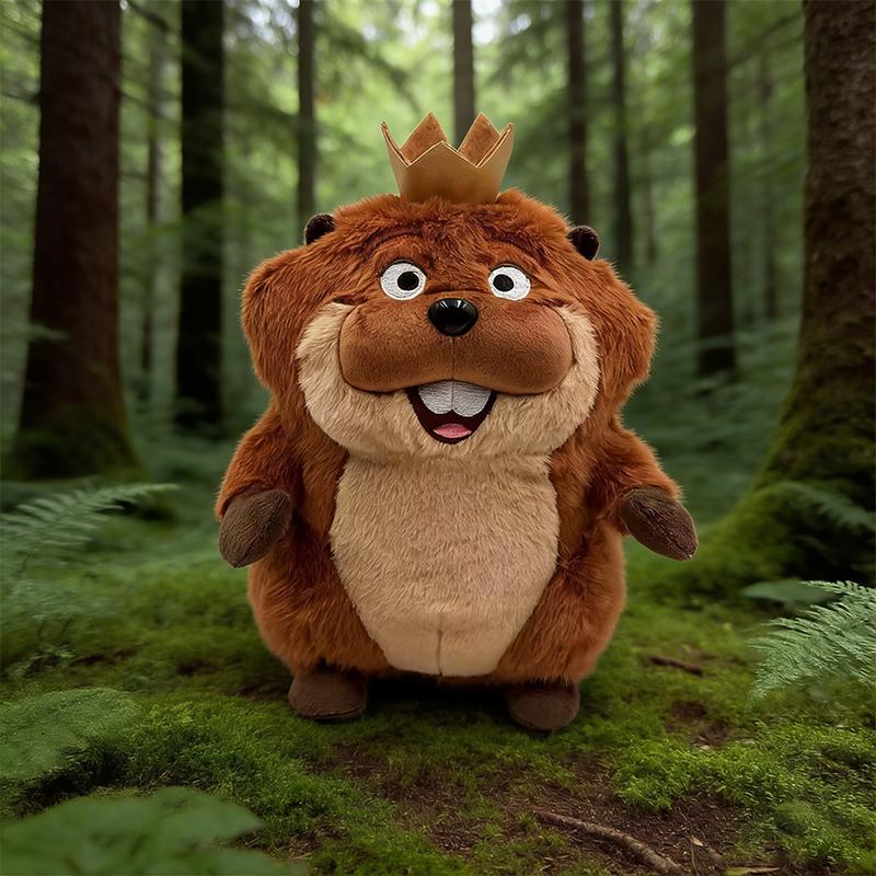 20CM New Cute Cartoon Movie Anime Hoppers Plush Toys Soft Stuffed Animal Meibo King George Dazed Kids Birthday Collectible Gifts