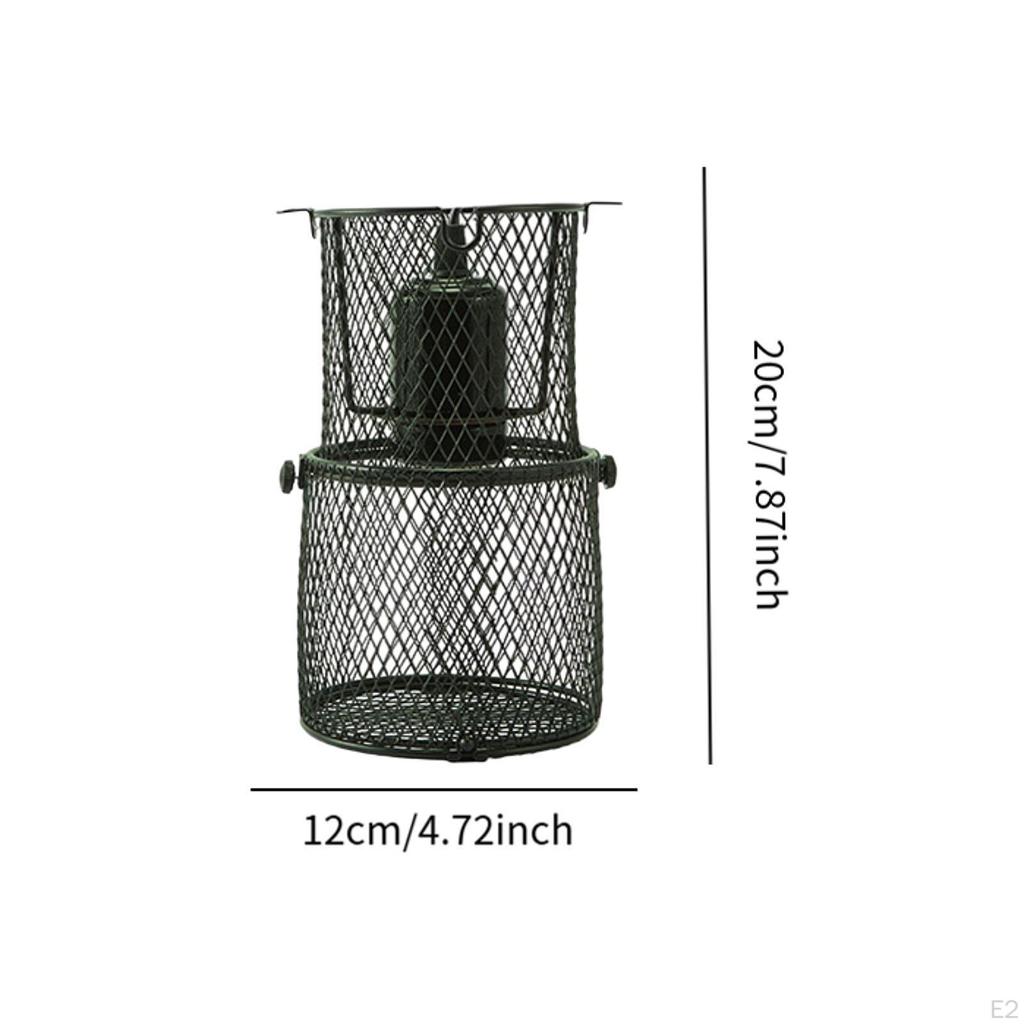 Reptile Heat Lamp Holder,Ceramic Emitter Basking Heater Cover,Reptile Accessories,for