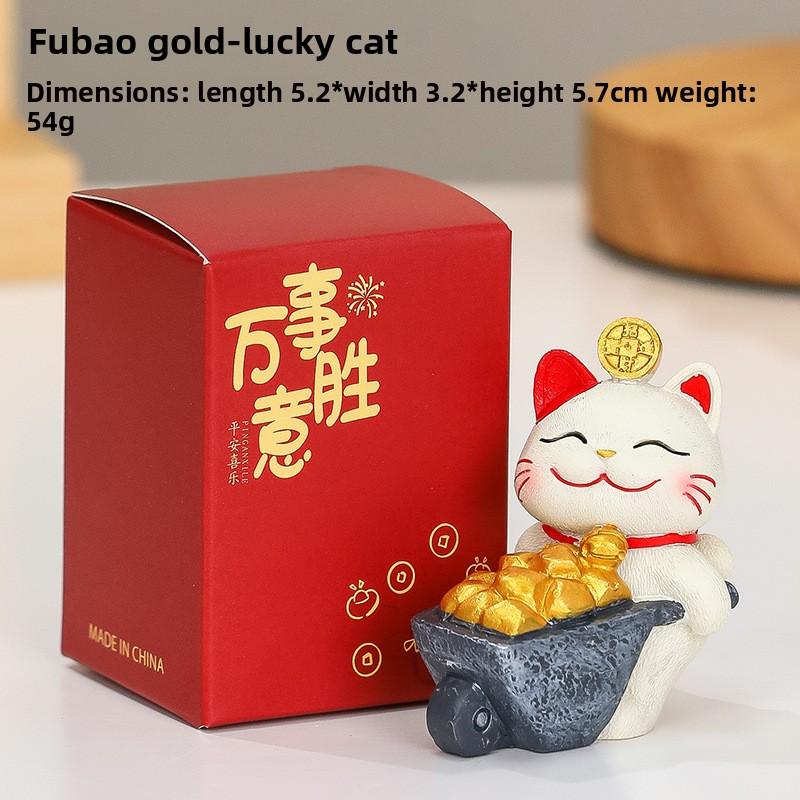 Cute Mobile Phone Stand Decoration Cute Maneki Neko Resin Office DeskCute Gift Decoration