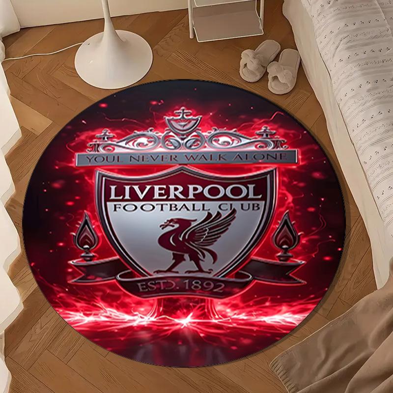 Football Liver-pool Round mat Home Decor, Chair rug For livingroom,Bedroom, doormat home decor Birthday Gift Christmas Gifts
