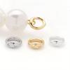 10pcs 18K Real Gold Plated Brass Metal Crimp End Beads, Jewelry End Caps Connector for DIY Jewelry Making Accessories