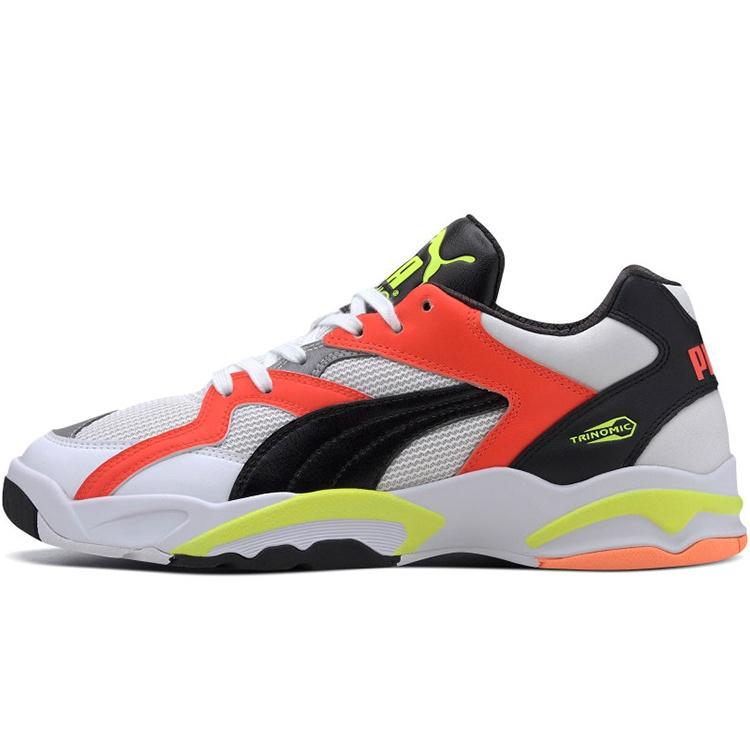 PUMA Performer Retro White Red Yellow Men s 371910-01 EU 35.5