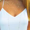 Creative Women's Exaggerated Long Sweater Chain Accessories, Multi-layer Lasso Rhinestone Pendant Necklace
