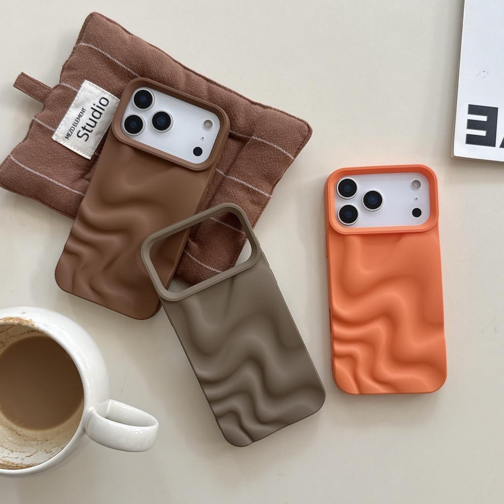 Niche Wind Simple Water Ripple Suitable for iPhone16Pro Max Mobile Phone Case Apple 17 Soft Case Matte 14/15