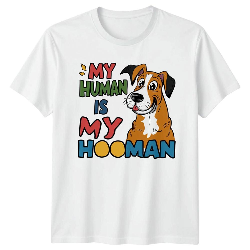 My HuUnisex Is My HooUnisex Dog Lover Quote Funny Pet TShirt S