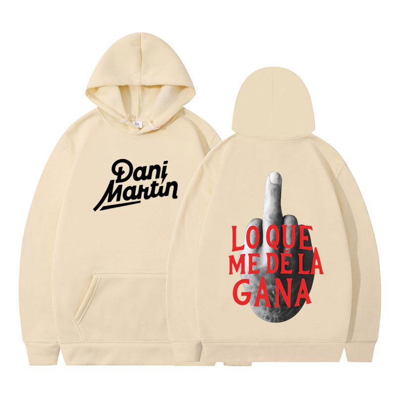 Dani Martin Lo Que Me De La Gana Album Hoodies Unisex Fashion Hip Hop Oversized Sweatshirts Casual Fleece Pullovers Fan Gifts