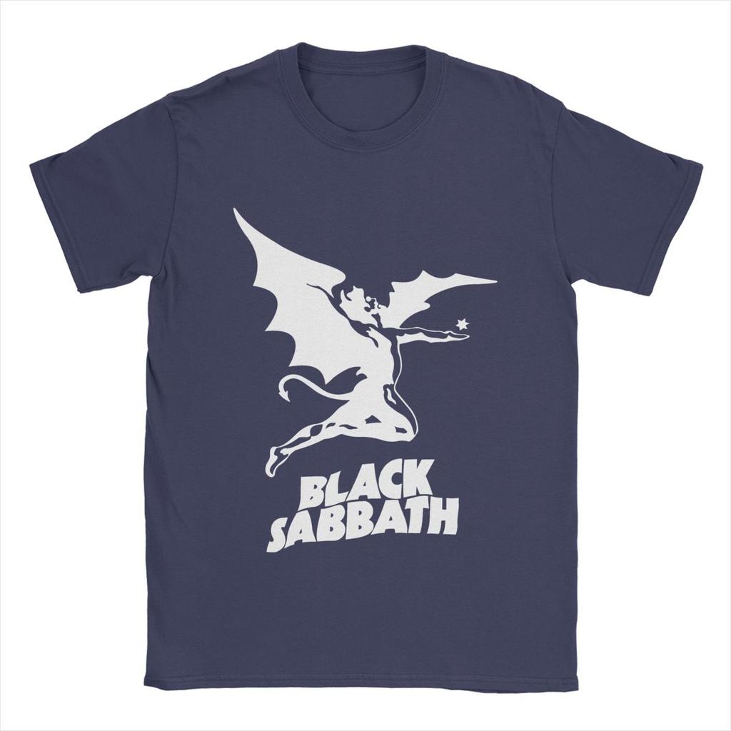 Men's Blacks Sabbaths T Shirts Pure Cotton Tops Funny Short Sleeve O Neck Tee Shirt Summer T-Shirt