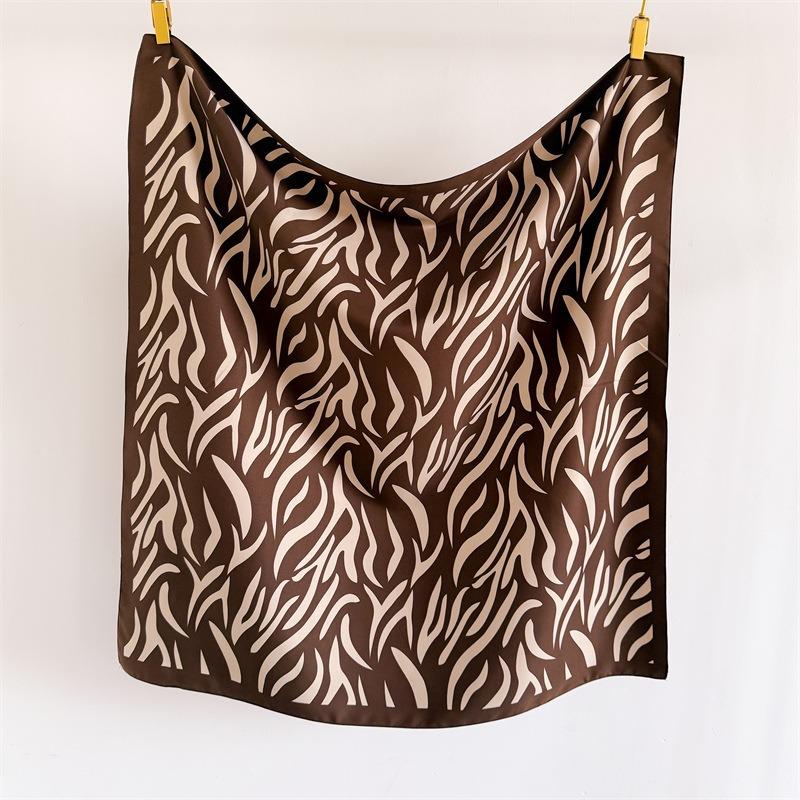 Vintage Twill Printed Square Scarf For Women Fashion