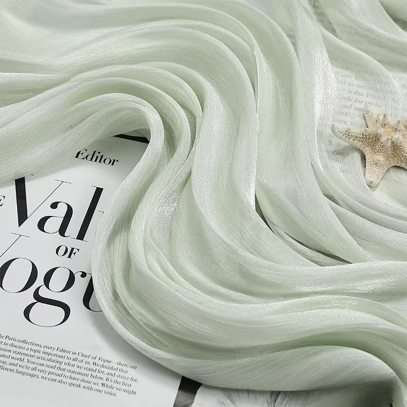 100x150cm Glitter Organza Fabric for Dress Skirt Shirt Clothing Diy Sewing Shiny Cloth Smooth Comfortable Textile