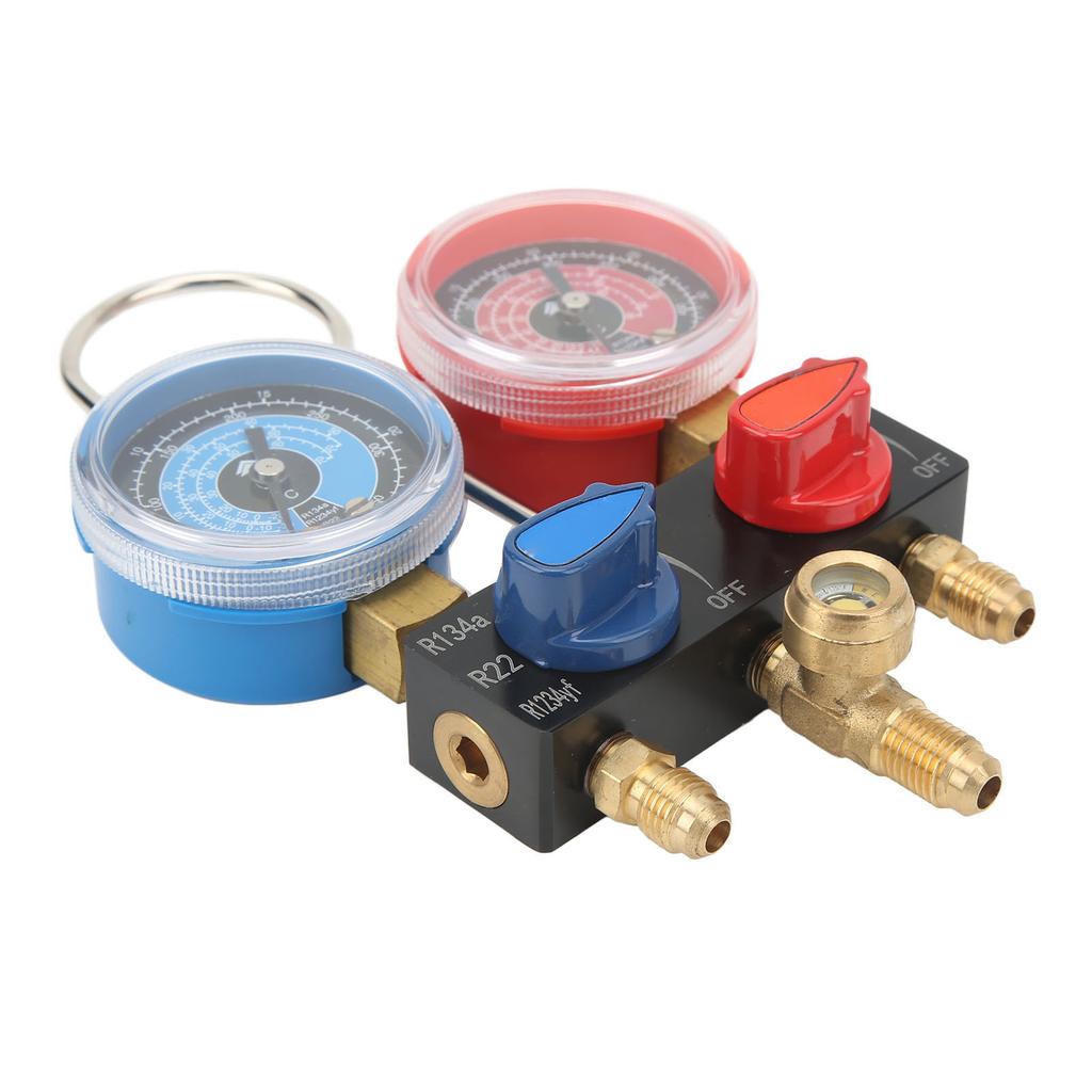 Manifold Gauge G14 Window Enlarged Detachable Air Conditioning Diagnostic Manifold Gauge for R22