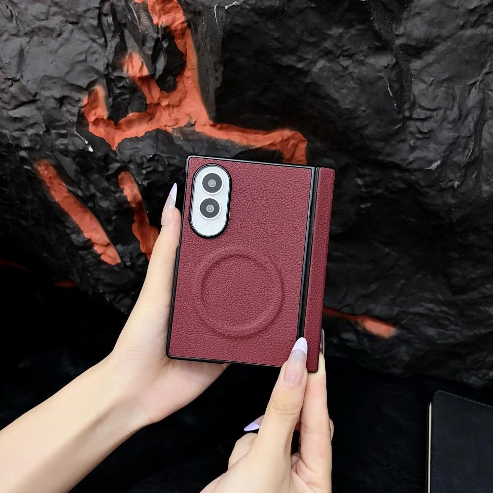 For Samsung Galaxy Z Fold 8 Case Luxury PU Magnetic Wireless Charging Protective Back Cover Case For Z Fold 8 Ultra Phone Shell
