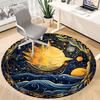 1pc Cosmic Office Round Area Rug, Under Office Chairs Bedroom Living Room Home Decor, Room Deco