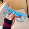 Fashion Cat Eye Dopamine Glasses Women European American Stylish Square Eyeglass Frames Anti Blue Light  Man Transparent Computer Eyeglasses