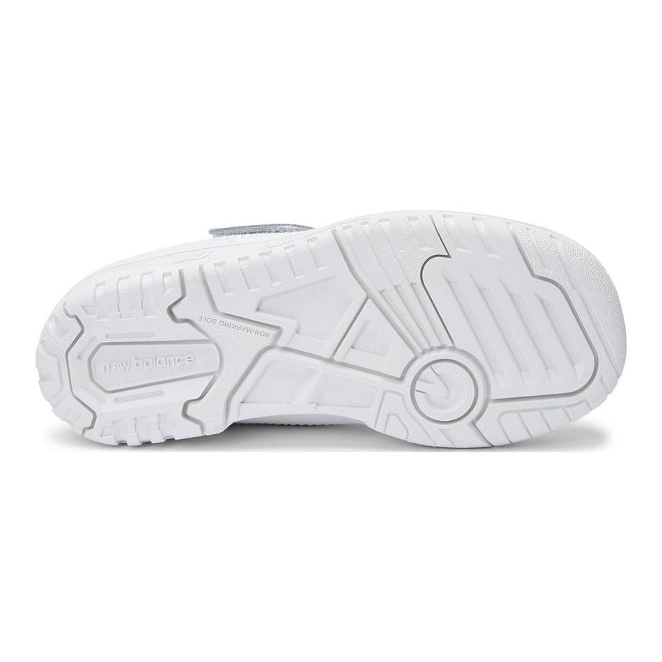 New Balance Nb 550 Bungee Lace With Top Strap Comfortable Shock Absorbing Durable Low Top Casual Shoes Kids sneaker White PHB550WW