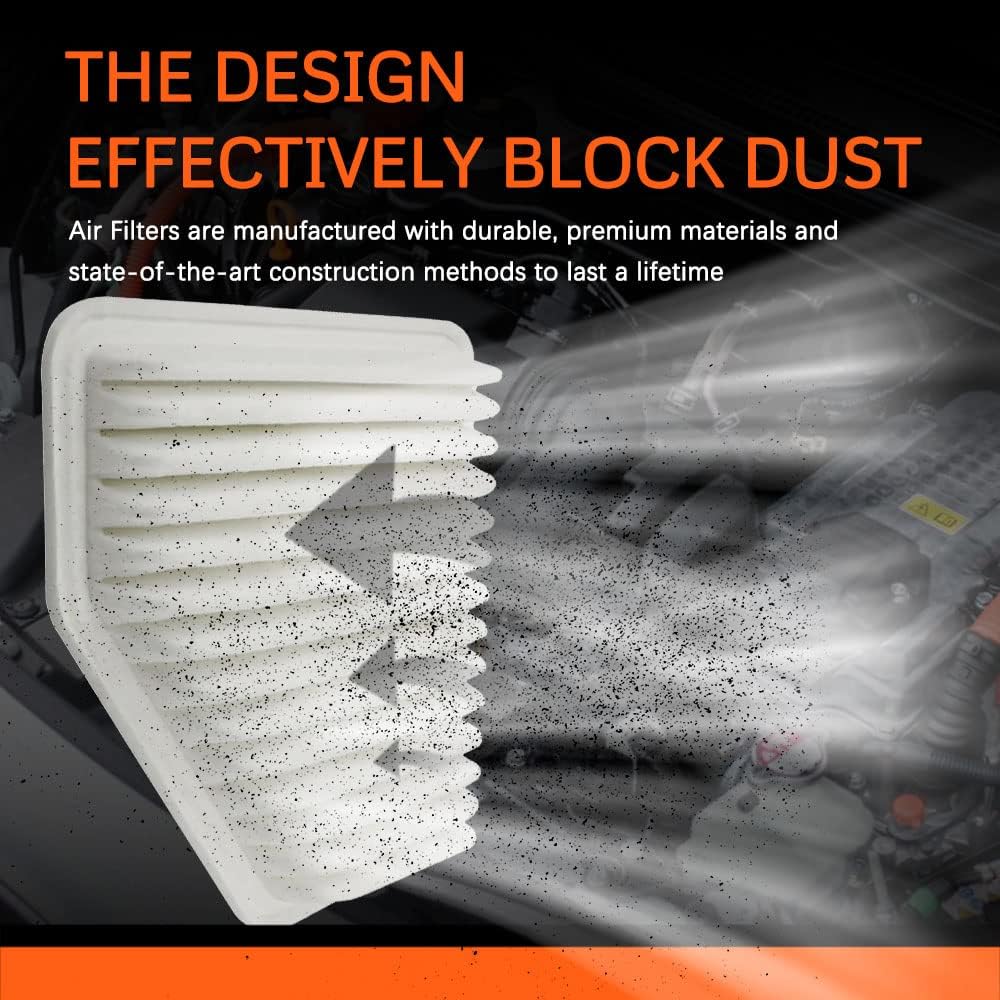 Engine Air Filter, (CA10169) Compatible with Toyota/Lexus/Scion for Camry V6(2007-2011),