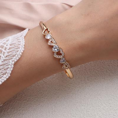 New Love Bracelet Full of Diamonds Exquisite Bracelet Hollow Love Light Luxury Jewelry Wholesale