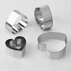 6PCS DIY Heart Love Stainless Steel Cookie Cutter Mold Biscuit Mold Fondant Pastry Cake Decoration Baking Tool
