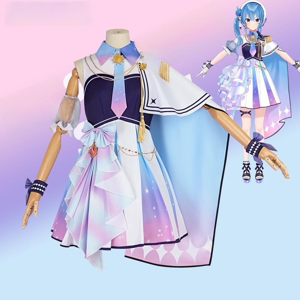 Suisei Hoshimati Cosplay Costume Polyester Fabric Anime Role Play Girl Clothing