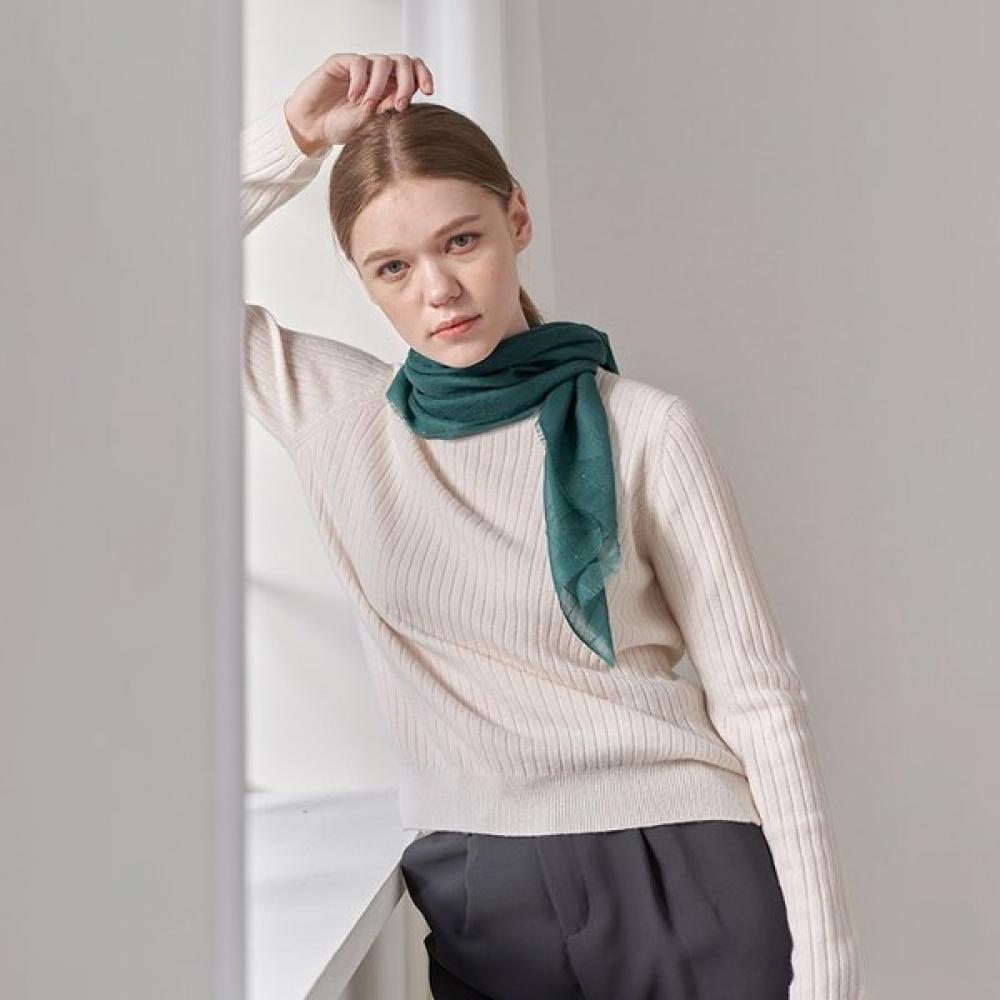 Dal Cashmere Air Cashmere 100 Scarf Shine Green Single option